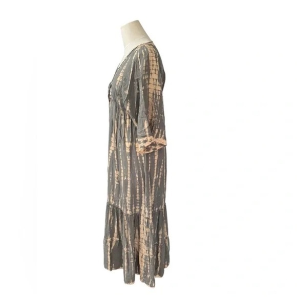 BALI QUEEN - Kaftan Maxi Tie Dye Dress - One Size - Picture 4 of 5